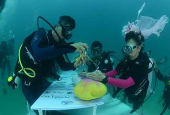 bodas submarinas en Trang