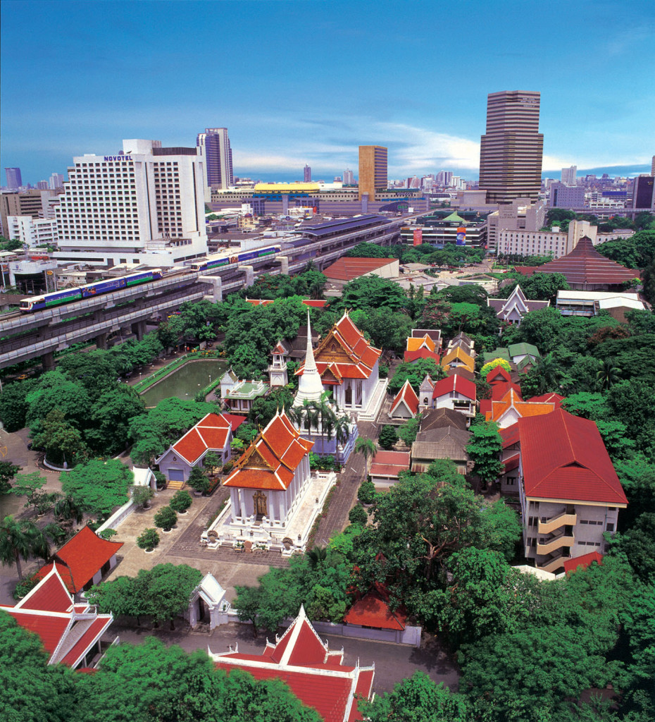 Foto: Turismo de Tailandia / Vista aérea con Skytrain