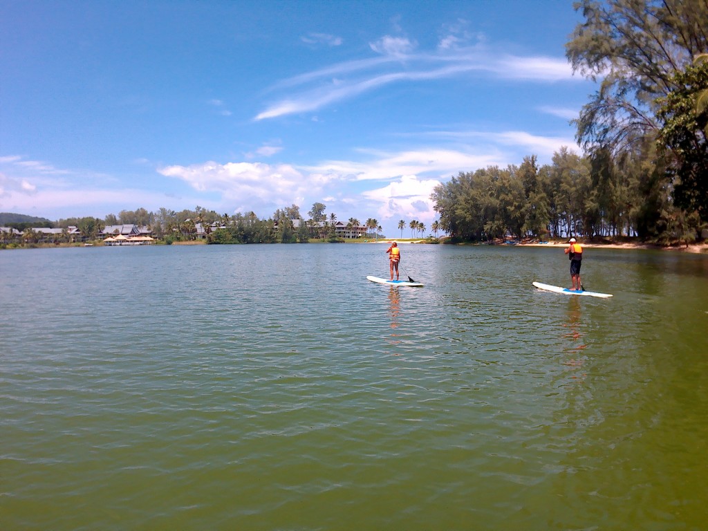 Paddle en la laguna