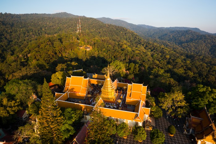Turismo Tailandia_Aerial Photograph at Phrathat Doi Suthep Temple, Chiang Mai