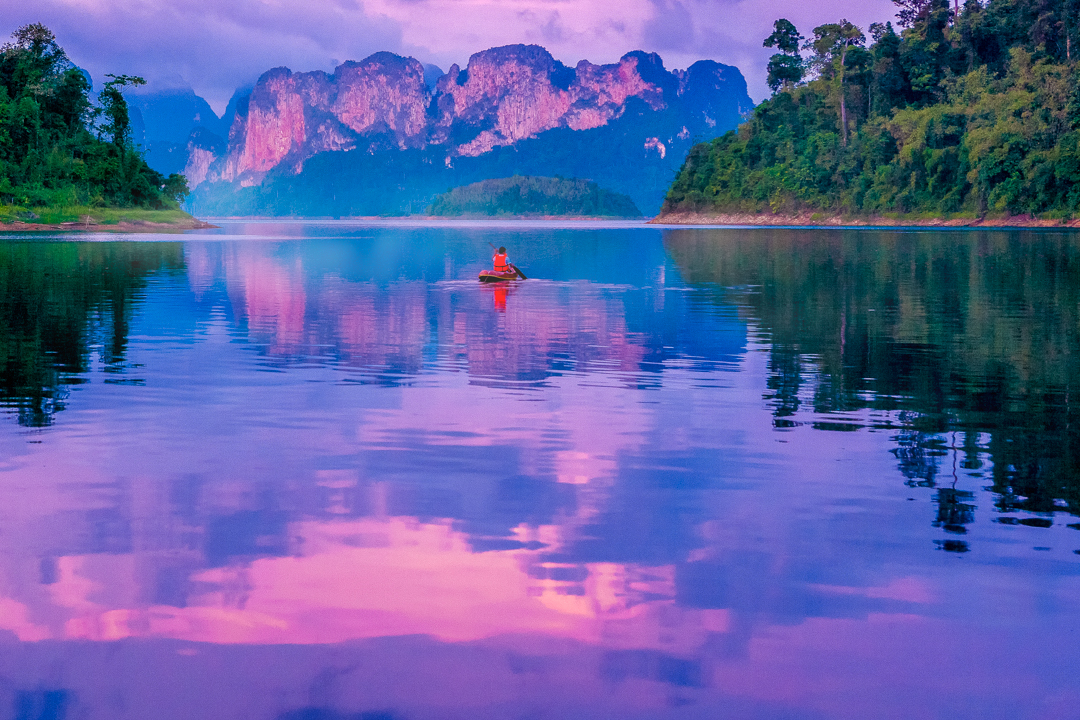 Ratchaprapha Dam or Chieo Lan Dam in Khao Sok National Park, Surat